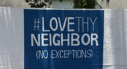 Love our neighbor mural